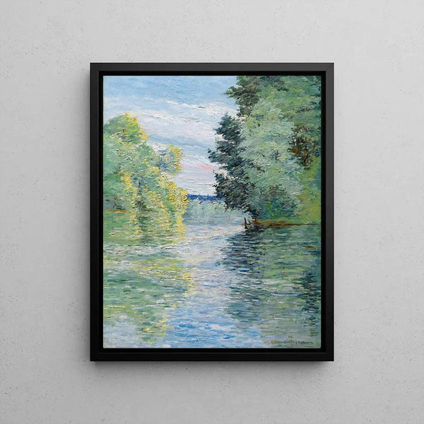 Reproduction of the painting of The Little Arm of the Seine at Argenteuil - Gustave Caillebotte