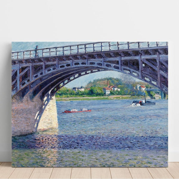 Reproduction of the painting of The Pont d'Argenteuil and the Seine - Gustave Caillebotte
