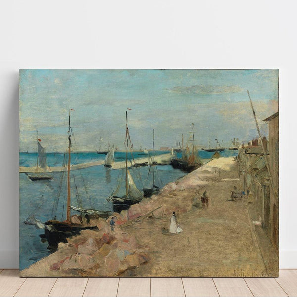 The Port of Cherbourg by Berthe Morisot — wall display of the artwork