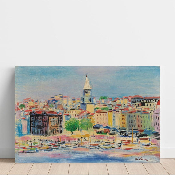 Reproduction of the painting The Port of Marseille - Moïse Kisling
