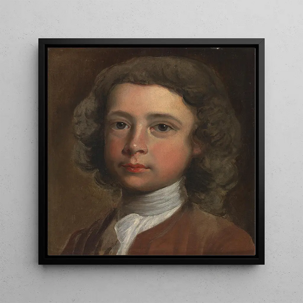 The Portrait of a Young Boy - Joseph Highmore — framed artwork on a wall