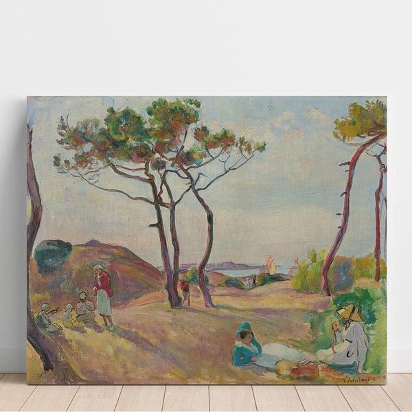 Reproduction of the painting Le Pradet, les Pins sur la Plage - Henri Lebasque