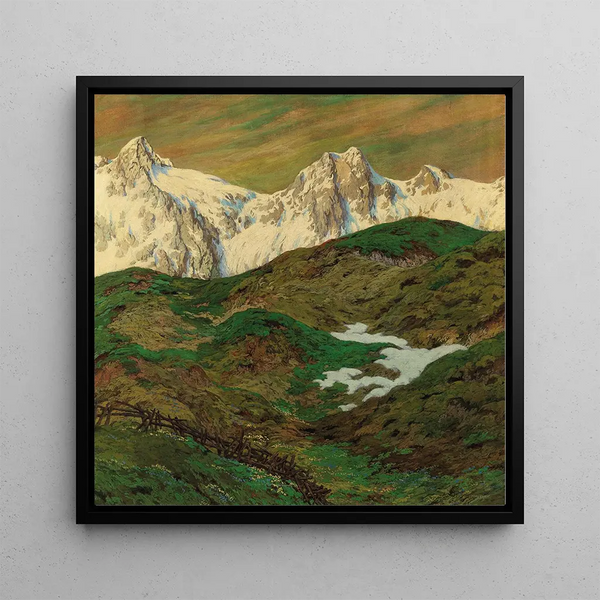Le Printemps essaie de venir - Hugo Hodiener — framed artwork on a wall