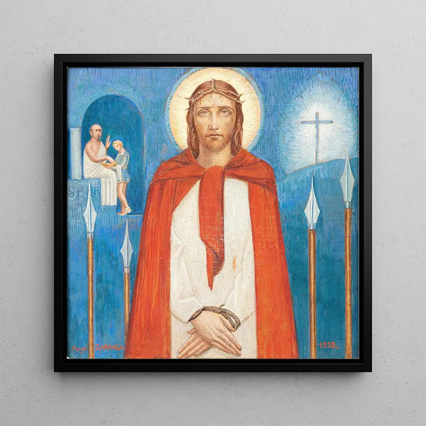The Trial of Jesus - Ángel Zárraga — framed artwork on a wall