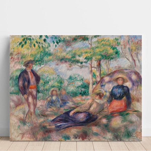 Reproduction of the painting The Repos sur l'herbe - Pierre-Auguste Renoir