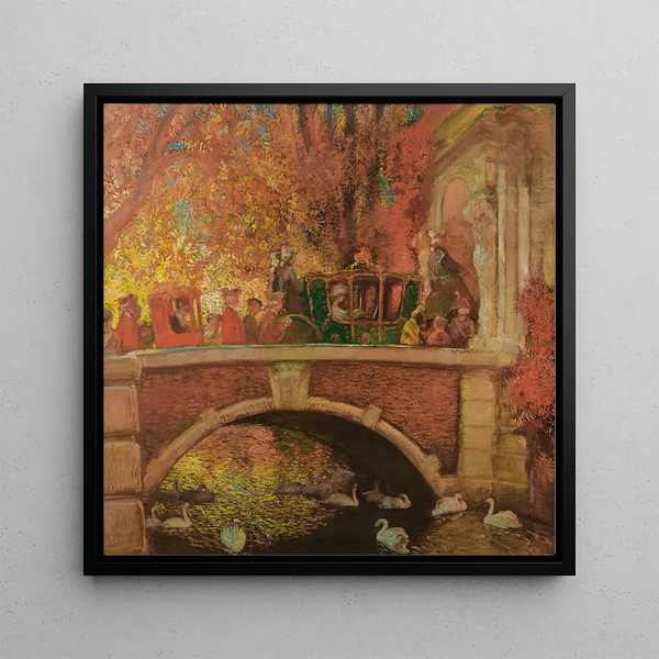 The Princess's Return - Gaston La Touche — framed artwork on a wall