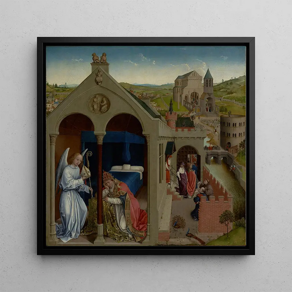 The Pope's Dream Serge - Rogier van der Weyden Workshop — framed artwork on a wall