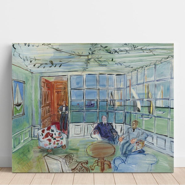 Reproduction of the painting of The Royal Yacht Squadron, Cowes, Isle of Wight - Raoul Dufy