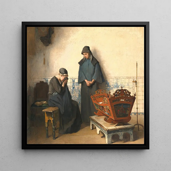 The Lord gave and the Lord has taken away - Christoffel Bisschop — framed artwork on a wall