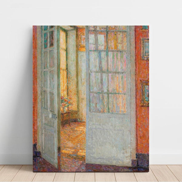 Reproduction of the painting The Sun in the Windows - Henri Le Sidaner