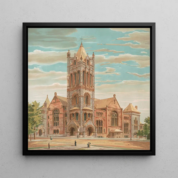 The Brooklyn Tabernacle built in 1890 - Anonymous — framed artwork on a wall