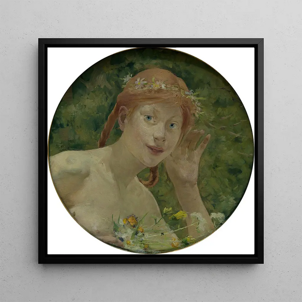 The Telephone - Georg Pauli — framed artwork on a wall