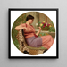 The Time of Roses - John William Godward — framed artwork on a wall
