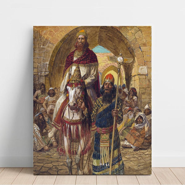 Reproduction of the painting The Triumph of Mordecai - James Tissot
