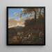 The Flock of Sheep - Jacob van der Does — framed artwork on a wall