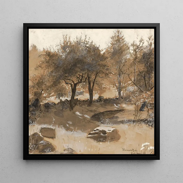 The Mountain Orchard - Howard Pyle — framed artwork on a wall