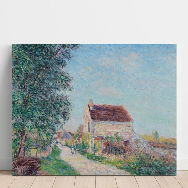 Reproduction of the painting of The Village of Sablons, near Veneux-Nadon - Alfred Sisley