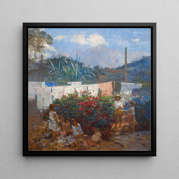 The Baptism of the Doll - Eliseu Visconti — framed artwork on a wall