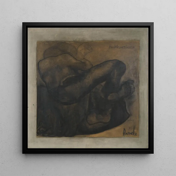 The beloved - Constant Permeke — framed artwork on a wall