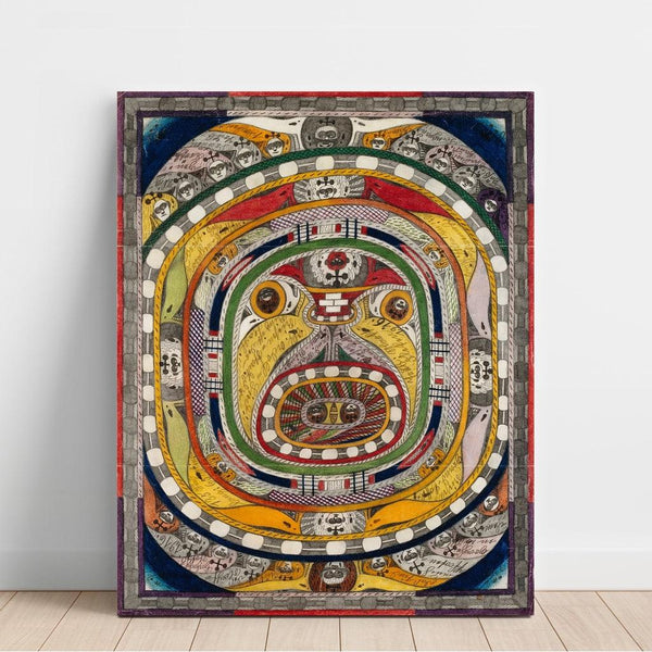 Reproduction of the painting The bowl - Adolf Wölfli