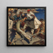The Giant Pike - Akseli Gallen-Kallela — framed artwork on a wall