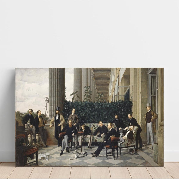 Reproduction of the painting The circle of Rue Royale - James Tissot