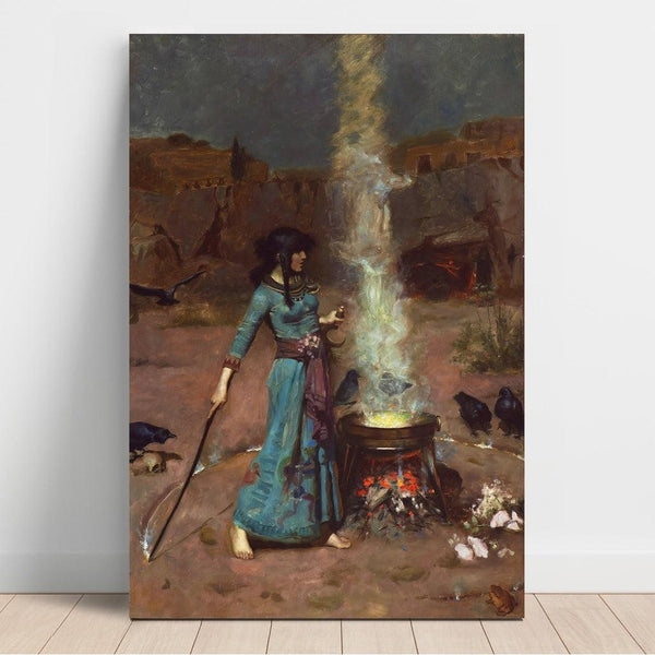 Reproduction of the painting The magic circle - John William Waterhouse