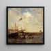 The boat - Flix Ziem — framed artwork on a wall