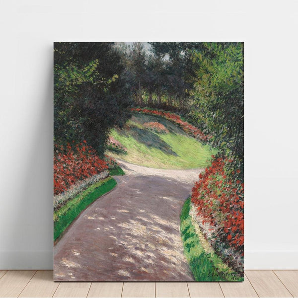 Reproduction of the painting The Path in the Garden - Gustave Caillebotte