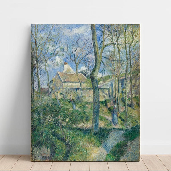 Reproduction of the painting The Path of the Pouilleux, Pontoise - Camille Pissarro