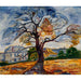 Reproduction of the painting The Oak - Edvard Munch