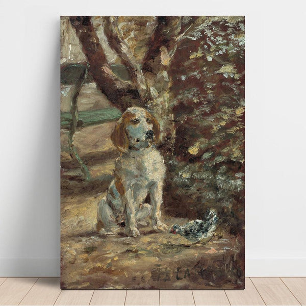 Reproduction of the painting of the artist Flèche's dog - Henri de Toulouse-Lautrec