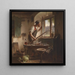 The vigilant shoemaker - Karl von Enhuber — framed artwork on a wall