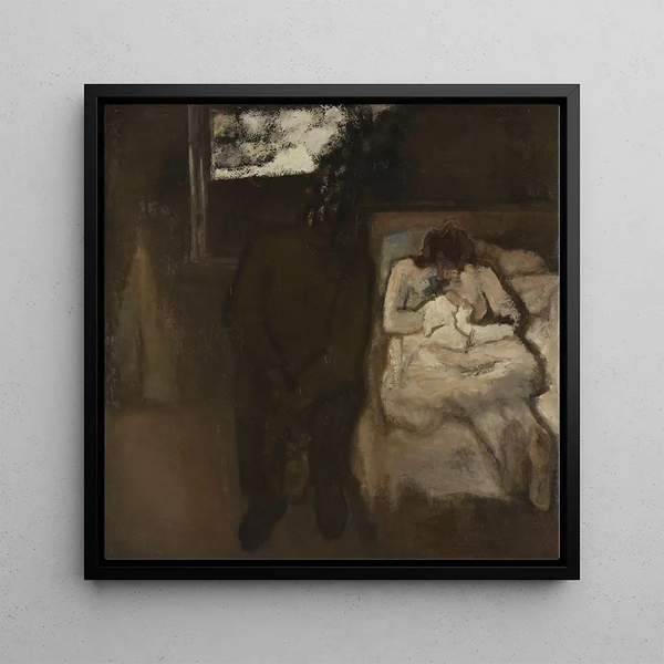 The Departure - Constant Permeke — framed artwork on a wall