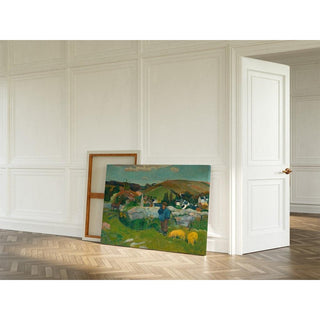 Le gardien de porcs - Paul Gauguin | Reproduction Tableau Décoration murale affiche copie