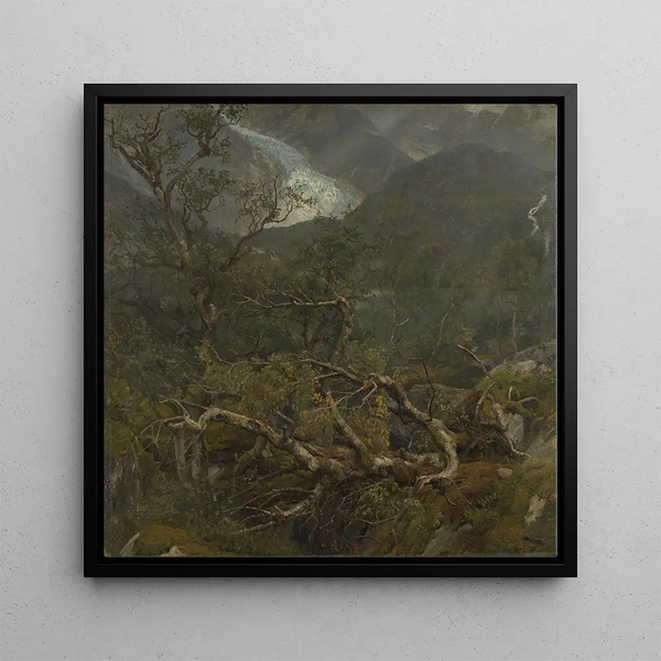 The Bondhus Glacier - Anders Askevold — framed artwork on a wall