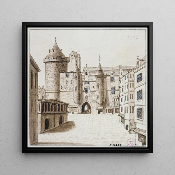 Le grand Châtelet - Alfred Bonnardot — framed artwork on a wall