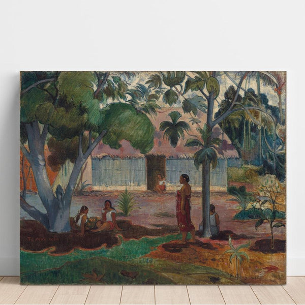Reproduction of the painting The Big Tree - Paul Gauguin