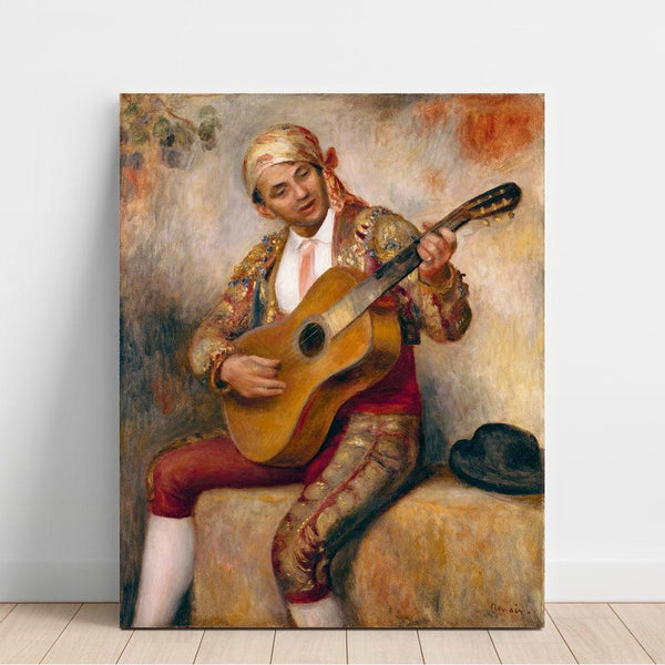 Reproduction of the painting The Spanish Guitarist - Pierre-Auguste Renoir
