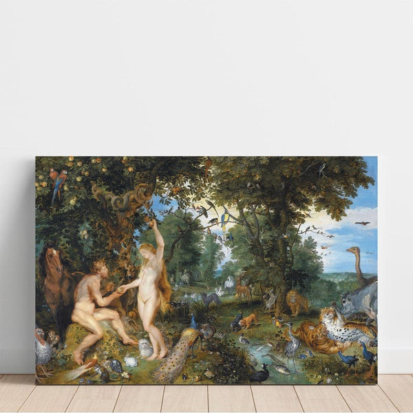 Reproduction of the painting The Garden of Eden and the Fall of Man - Peter Paul Rubens