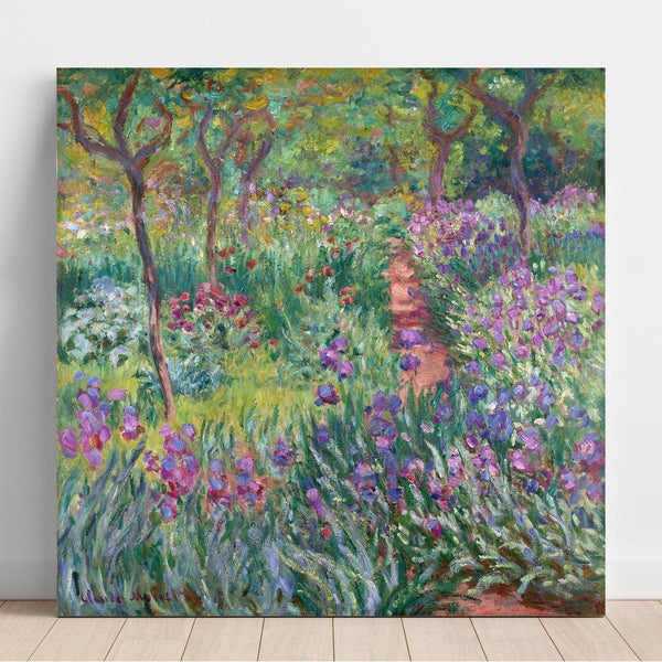 Reproduction of the painting The artist's garden in Giverny - Claude Monet