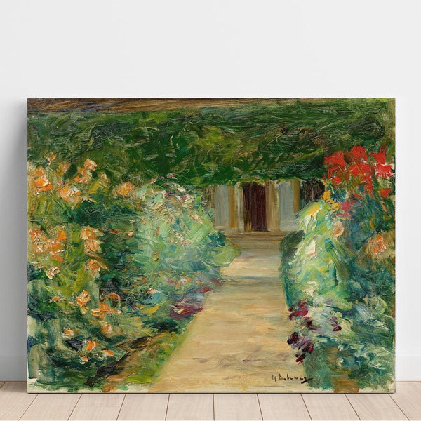 Reproduction of the painting of The Vegetable Garden at Wannsee, View to the East - Max Liebermann