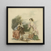 The Broken Toy - Alfred Edward Chalon — framed artwork on a wall