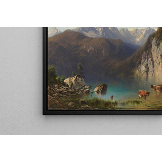 Le lac Alpsee près de Hohenschwangau - Carl Millner | Reproduction Tableau Décoration murale affiche copie