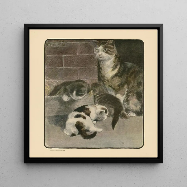 The Book of the Cat pl 2 - Elizabeth Fearne Bonsall — framed artwork on a wall