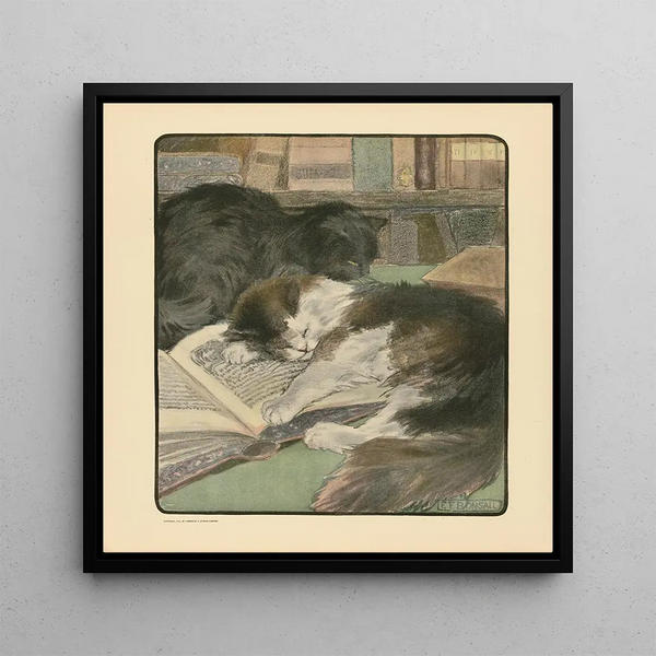 The Book of the Cat pl 4 - Elizabeth Fearne Bonsall — framed artwork on a wall