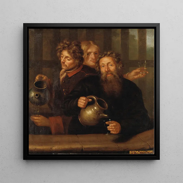The master of the sources at Medevi brunn and his two nephews - David Klöcker Ehrenstrahl — framed artwork on a wall