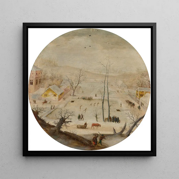 The month of January with the Aquarius sign - Jacob Grimmer — framed artwork on a wall