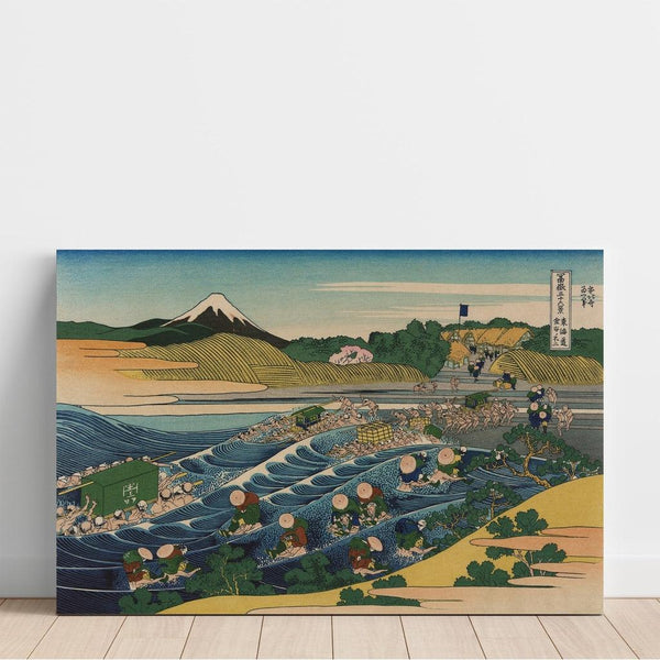 Reproduction of the painting of The Mount Fuji at Kanaya on the Tōkaidō - Katsushika Hokusai