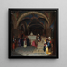 Pope Gregory XVI visiting the church of San Benedetto in Subiaco - Jean-François Montessuy — framed artwork on a wall